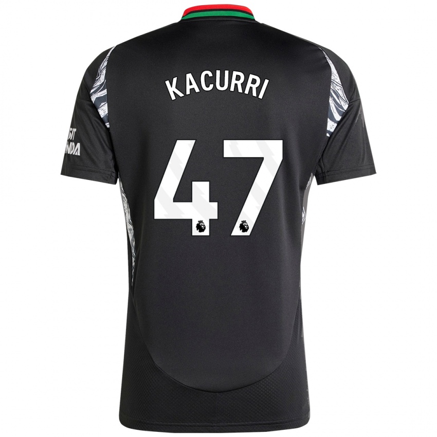 Niño Camiseta Maldini Kacurri #47 Negro 2ª Equipación 2024/25 La Camisa Chile