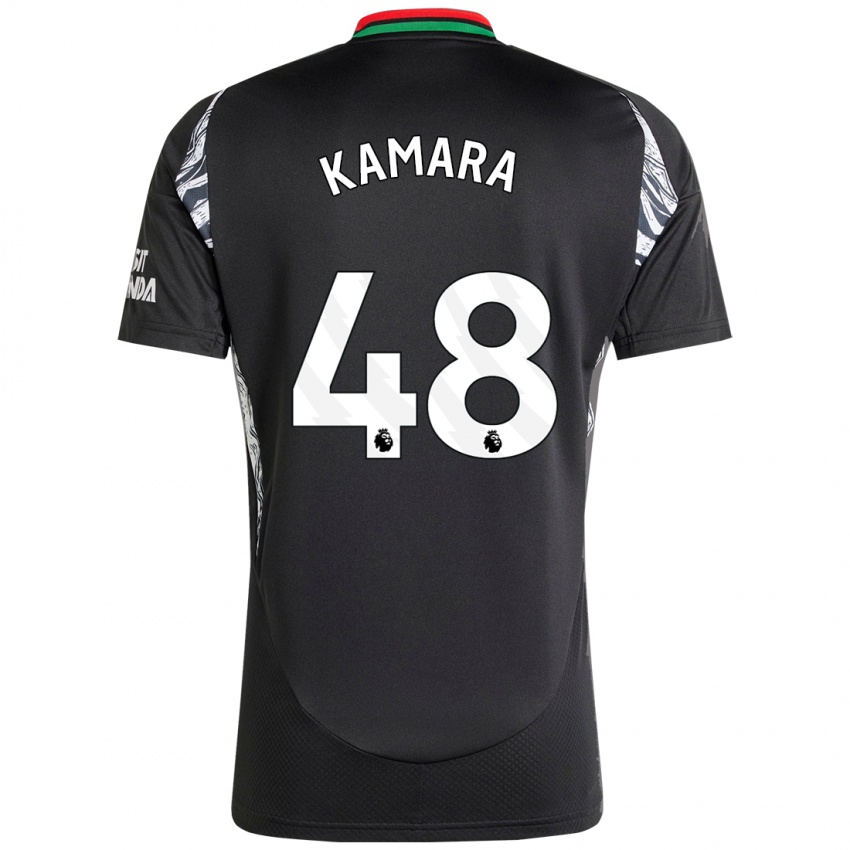 Niño Camiseta Osman Kamara #48 Negro 2ª Equipación 2024/25 La Camisa Chile