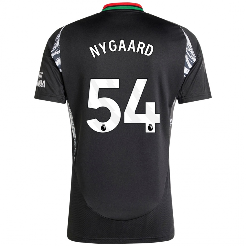 Niño Camiseta Lucas Nygaard #54 Negro 2ª Equipación 2024/25 La Camisa Chile