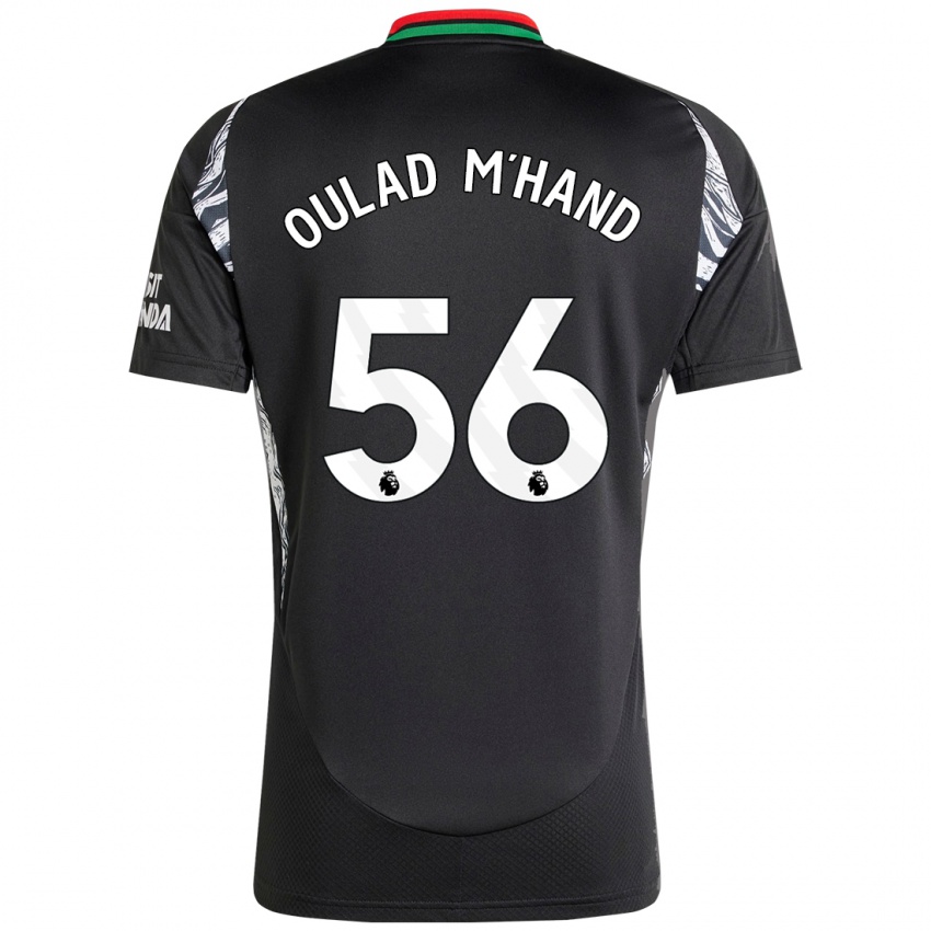 Niño Camiseta Salah-Eddine Oulad M'hand #56 Negro 2ª Equipación 2024/25 La Camisa Chile