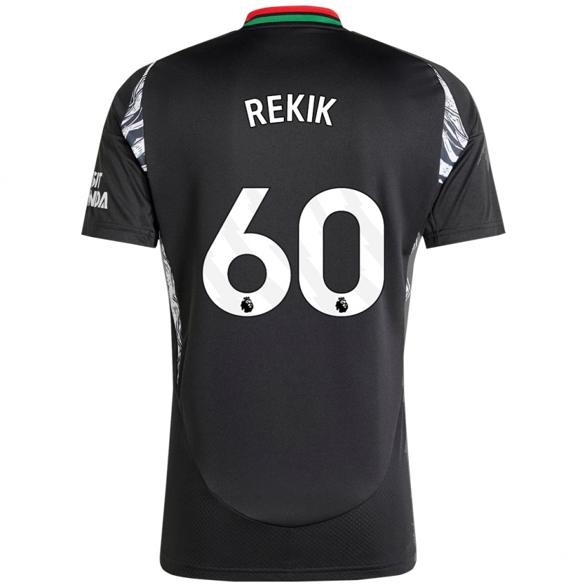 Niño Camiseta Omar Rekik #60 Negro 2ª Equipación 2024/25 La Camisa Chile