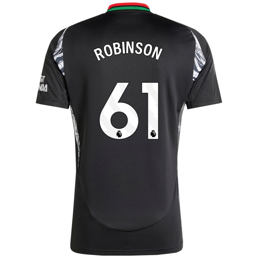 Niño Camiseta Josh Robinson #61 Negro 2ª Equipación 2024/25 La Camisa Chile