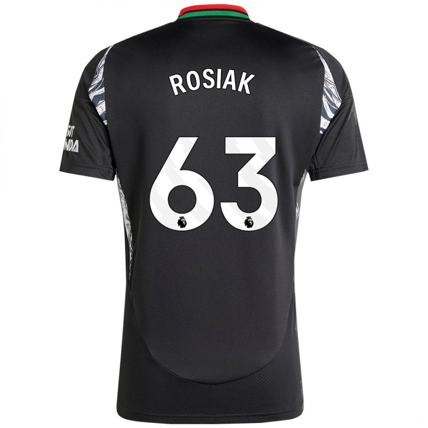 Niño Camiseta Michal Rosiak #63 Negro 2ª Equipación 2024/25 La Camisa Chile