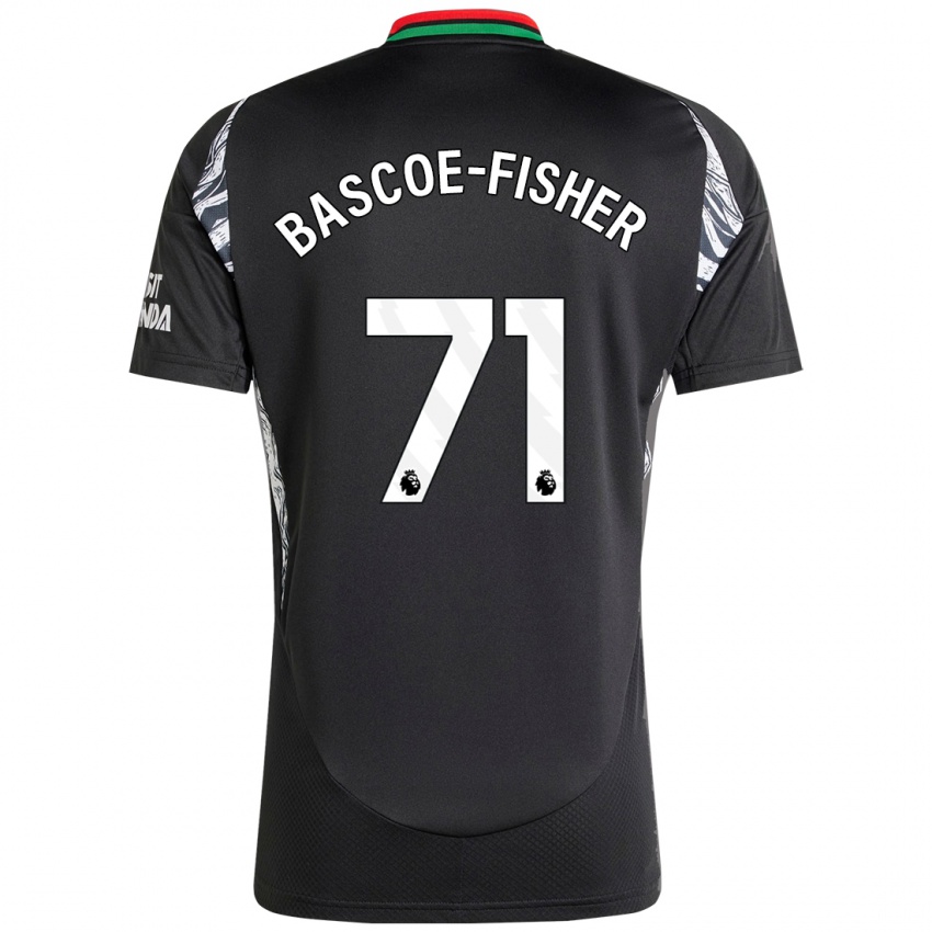 Niño Camiseta Jakai Bascoe-Fisher #71 Negro 2ª Equipación 2024/25 La Camisa Chile