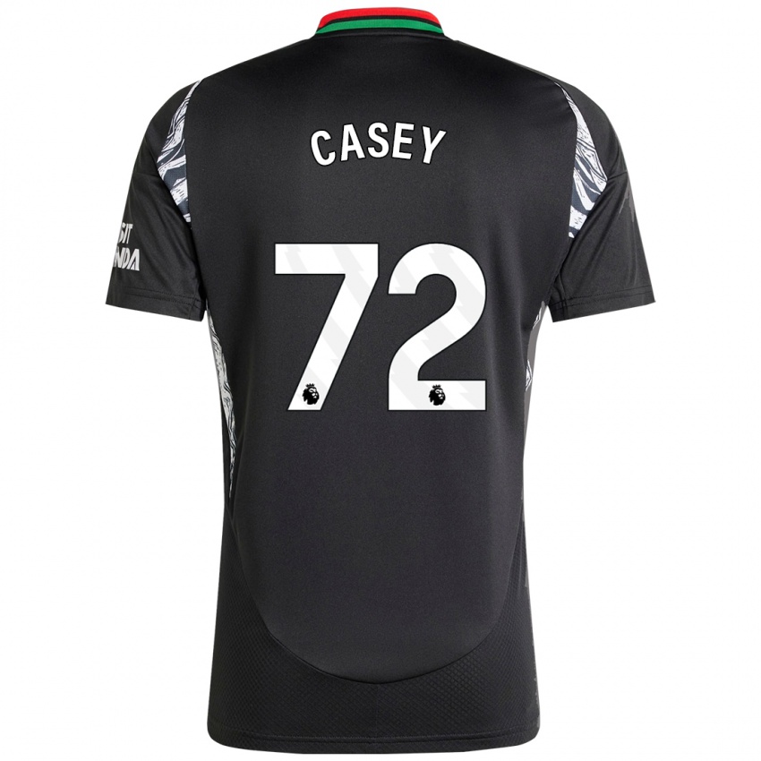 Niño Camiseta Dan Casey #72 Negro 2ª Equipación 2024/25 La Camisa Chile