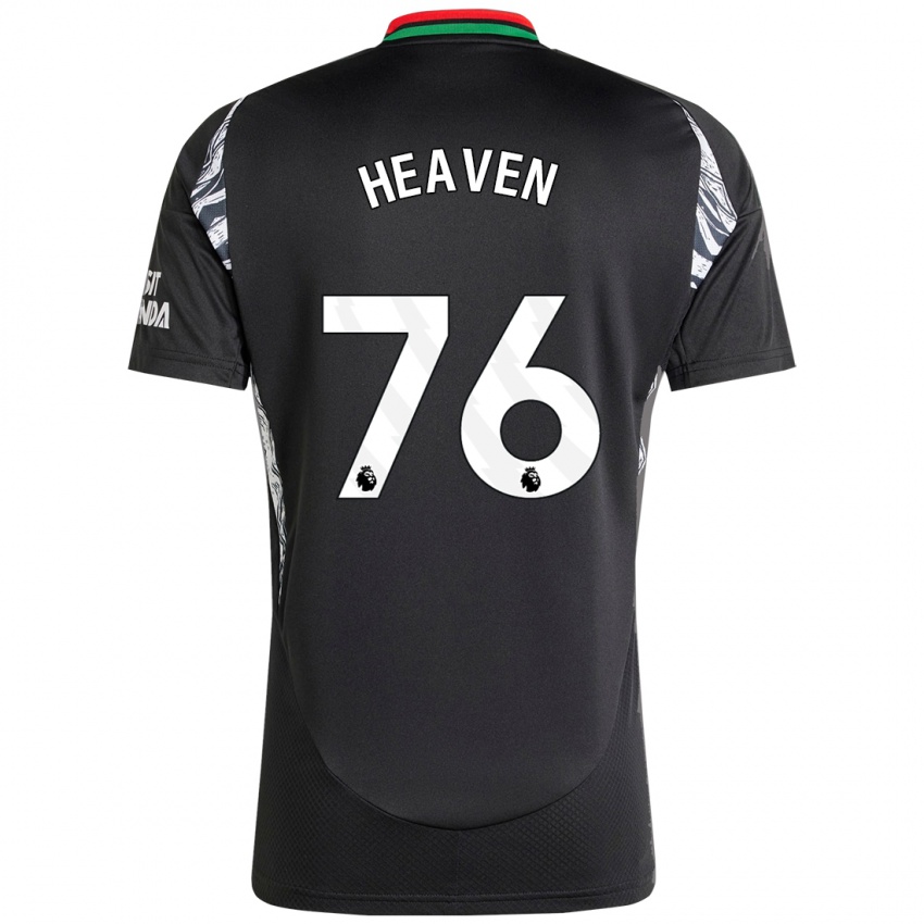 Niño Camiseta Ayden Heaven #76 Negro 2ª Equipación 2024/25 La Camisa Chile