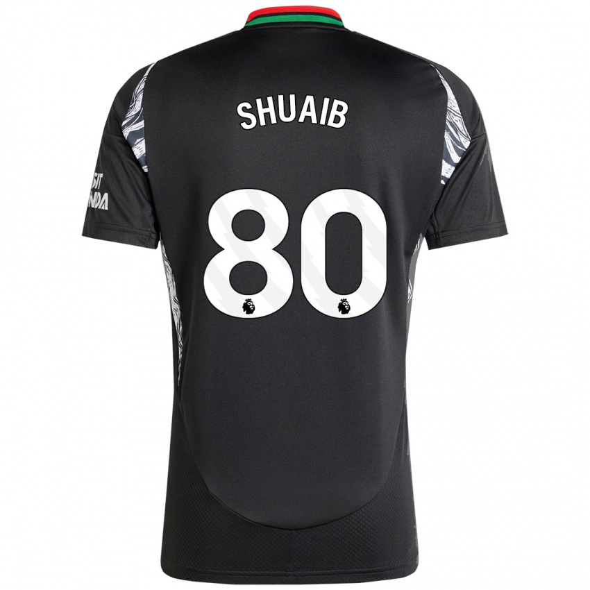 Niño Camiseta Zac Shuaib #80 Negro 2ª Equipación 2024/25 La Camisa Chile