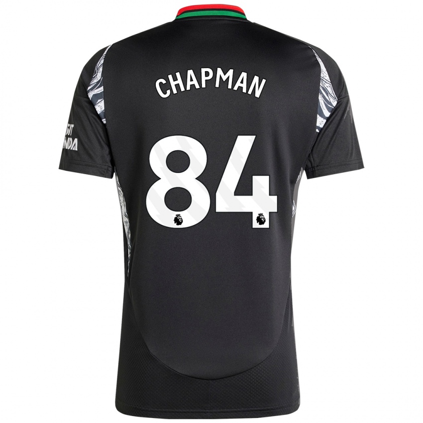 Niño Camiseta Samuel Chapman #84 Negro 2ª Equipación 2024/25 La Camisa Chile