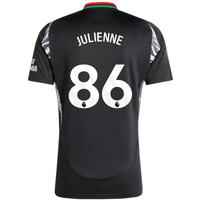 Niño Camiseta Theo Julienne #86 Negro 2ª Equipación 2024/25 La Camisa Chile