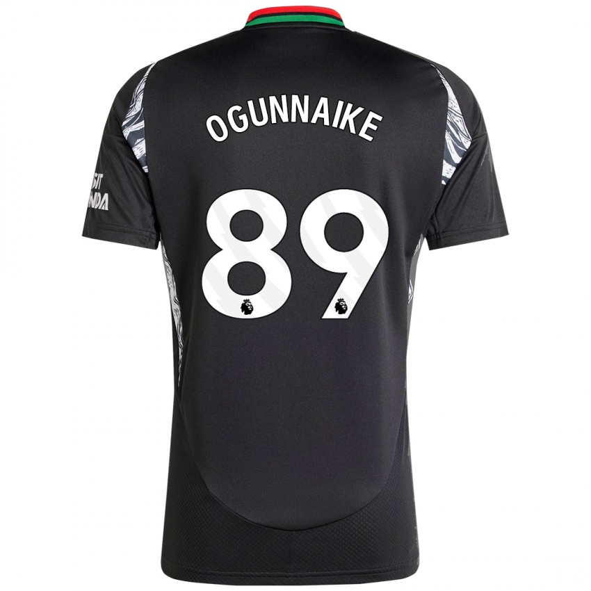 Niño Camiseta Josh Ogunnaike #89 Negro 2ª Equipación 2024/25 La Camisa Chile