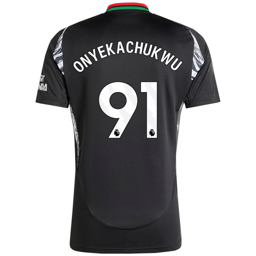 Niño Camiseta Samuel Onyekachukwu #91 Negro 2ª Equipación 2024/25 La Camisa Chile