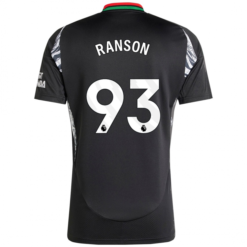 Niño Camiseta Khari Ranson #93 Negro 2ª Equipación 2024/25 La Camisa Chile