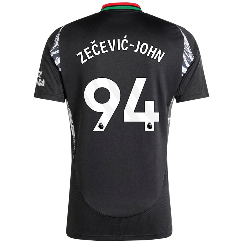 Niño Camiseta Louis Zečević-John #94 Negro 2ª Equipación 2024/25 La Camisa Chile