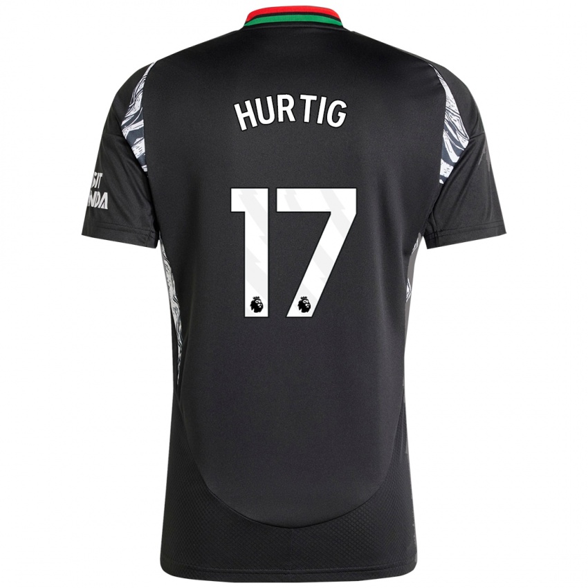 Niño Camiseta Lina Hurtig #17 Negro 2ª Equipación 2024/25 La Camisa Chile