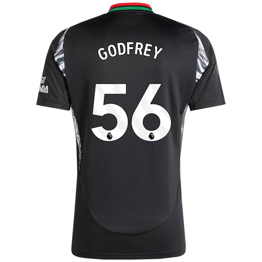 Niño Camiseta Freya Godfrey #56 Negro 2ª Equipación 2024/25 La Camisa Chile