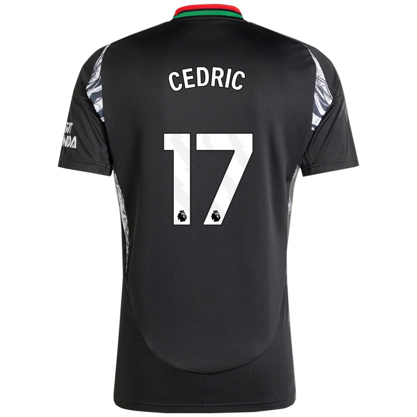 Niño Camiseta Cedric Soares #17 Negro 2ª Equipación 2024/25 La Camisa Chile