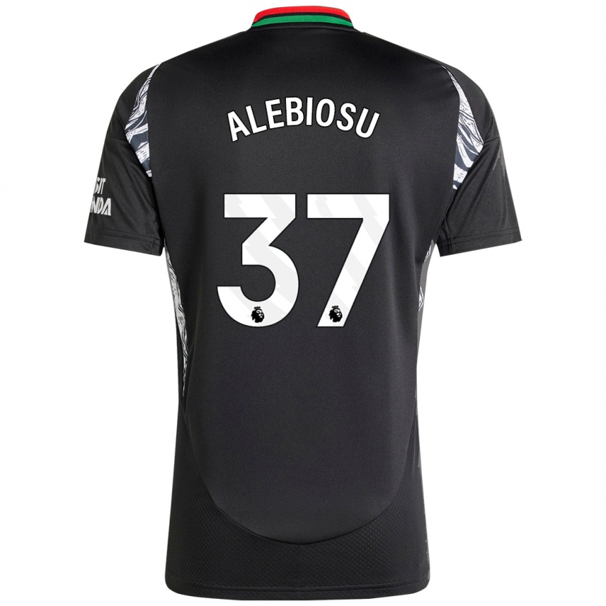 Niño Camiseta Ryan Alebiosu #37 Negro 2ª Equipación 2024/25 La Camisa Chile