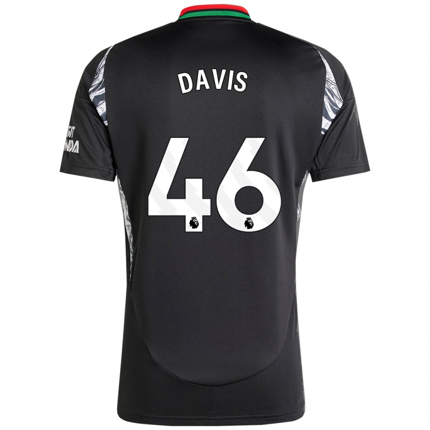 Niño Camiseta Timi Davis #46 Negro 2ª Equipación 2024/25 La Camisa Chile