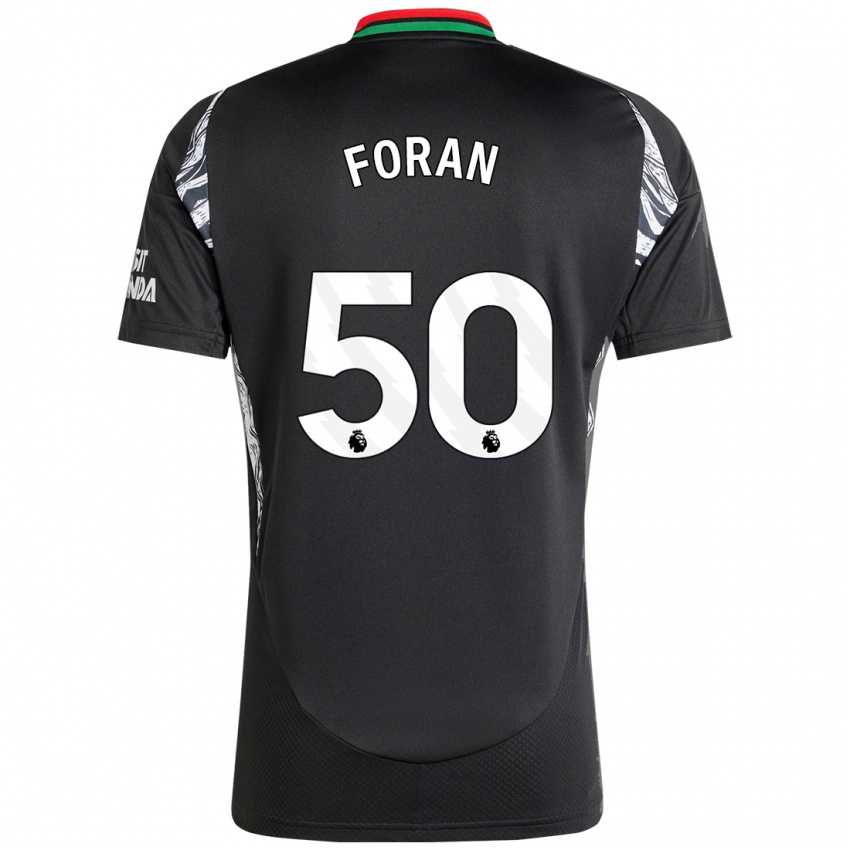 Niño Camiseta Taylor Foran #50 Negro 2ª Equipación 2024/25 La Camisa Chile