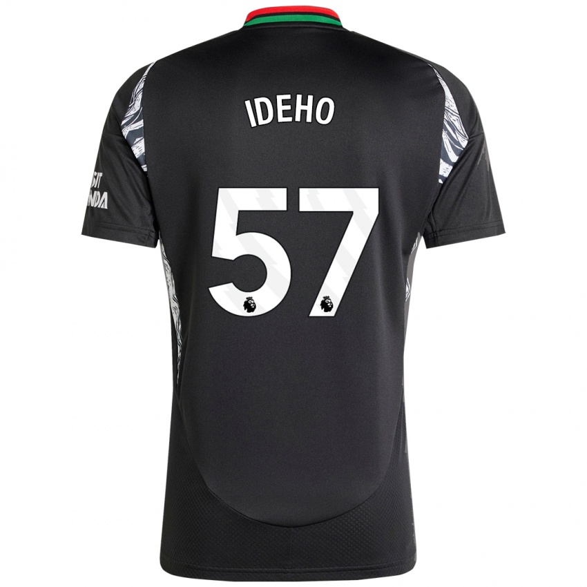 Niño Camiseta Joel Ideho #57 Negro 2ª Equipación 2024/25 La Camisa Chile