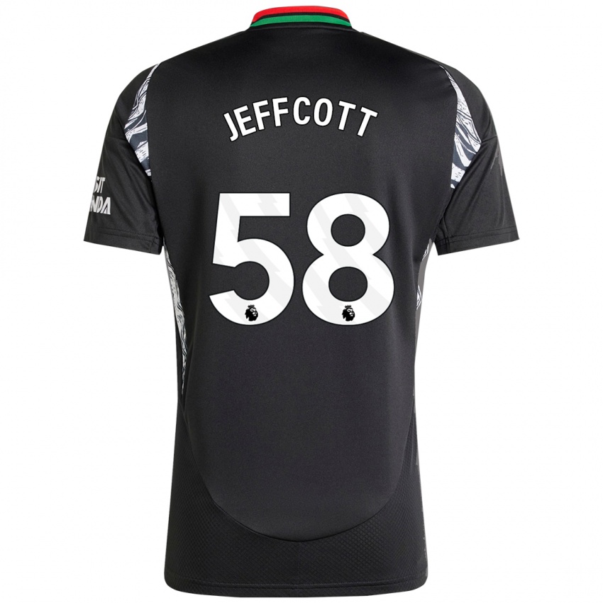 Niño Camiseta Henry Jeffcott #58 Negro 2ª Equipación 2024/25 La Camisa Chile