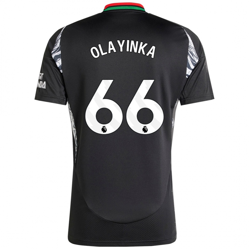 Niño Camiseta James Olayinka #66 Negro 2ª Equipación 2024/25 La Camisa Chile