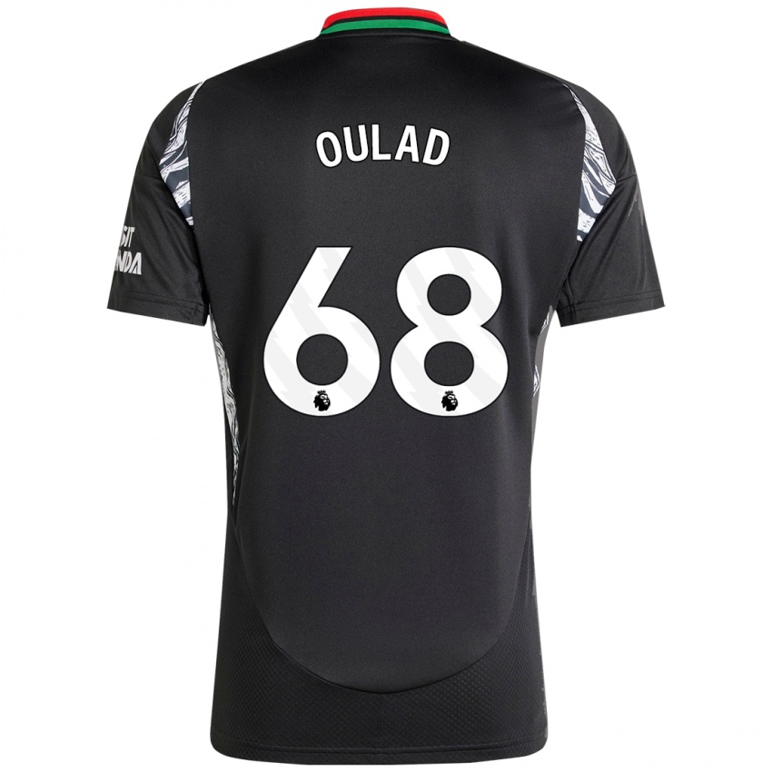 Niño Camiseta Salah-Eddine Oulad M'hand #68 Negro 2ª Equipación 2024/25 La Camisa Chile