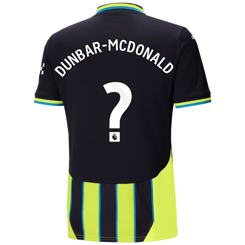 Niño Camiseta Christian Dunbar-Mcdonald #0 Azul Amarillo 2ª Equipación 2024/25 La Camisa Chile