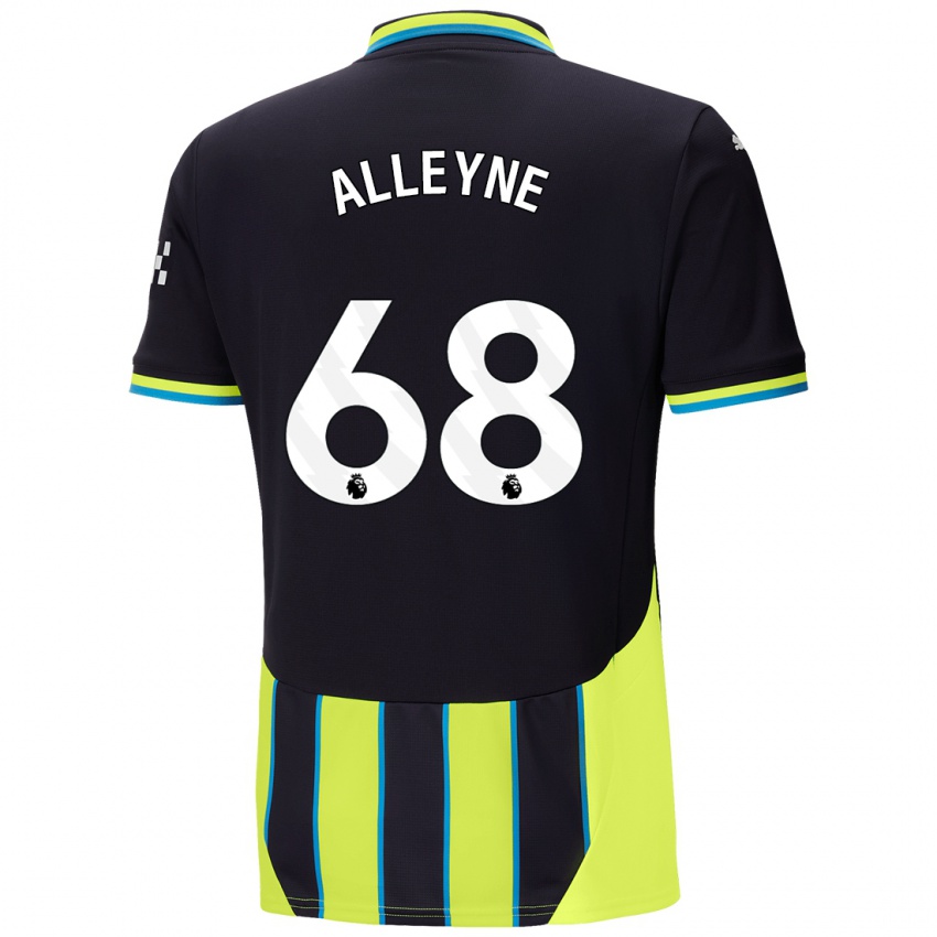 Niño Camiseta Max Alleyne #68 Azul Amarillo 2ª Equipación 2024/25 La Camisa Chile