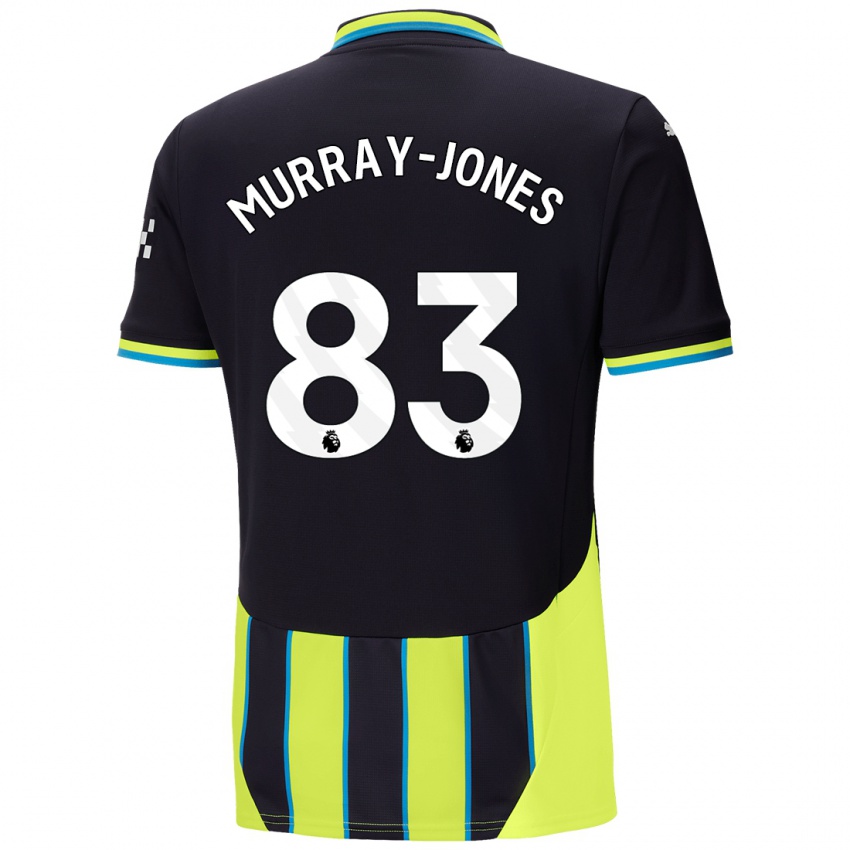 Niño Camiseta George Murray-Jones #83 Azul Amarillo 2ª Equipación 2024/25 La Camisa Chile