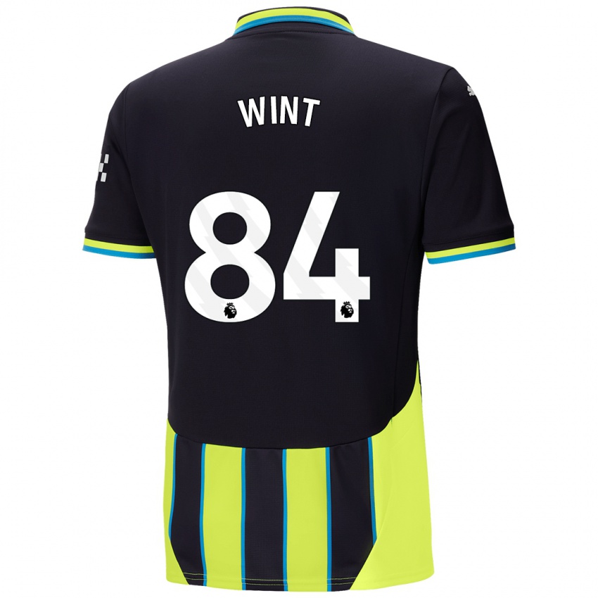 Niño Camiseta Jack Wint #84 Azul Amarillo 2ª Equipación 2024/25 La Camisa Chile