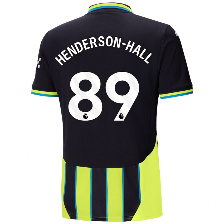 Niño Camiseta Matty Henderson-Hall #89 Azul Amarillo 2ª Equipación 2024/25 La Camisa Chile