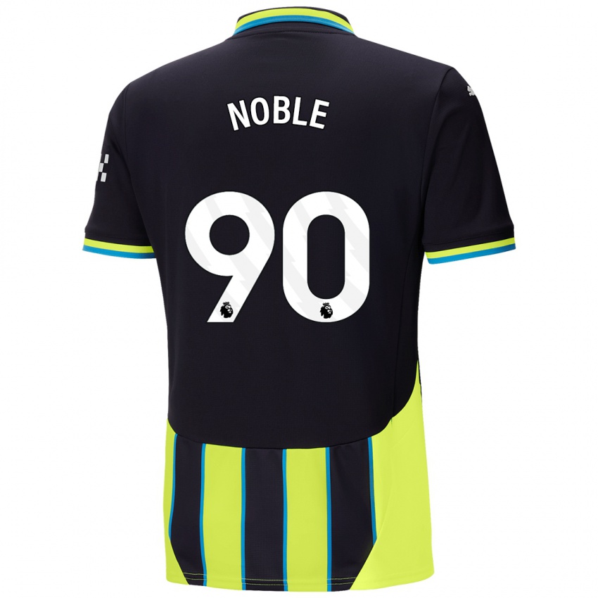 Niño Camiseta Kian Noble #90 Azul Amarillo 2ª Equipación 2024/25 La Camisa Chile