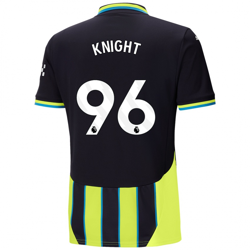 Niño Camiseta Ben Knight #96 Azul Amarillo 2ª Equipación 2024/25 La Camisa Chile