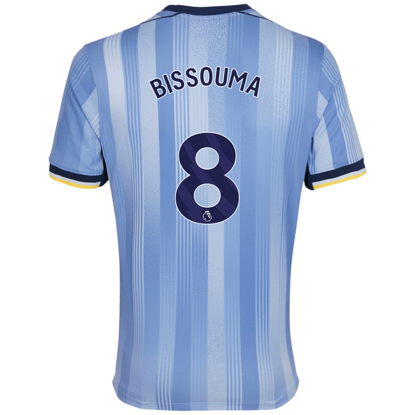 Niño Camiseta Yves Bissouma #8 Azul Claro 2ª Equipación 2024/25 La Camisa Chile