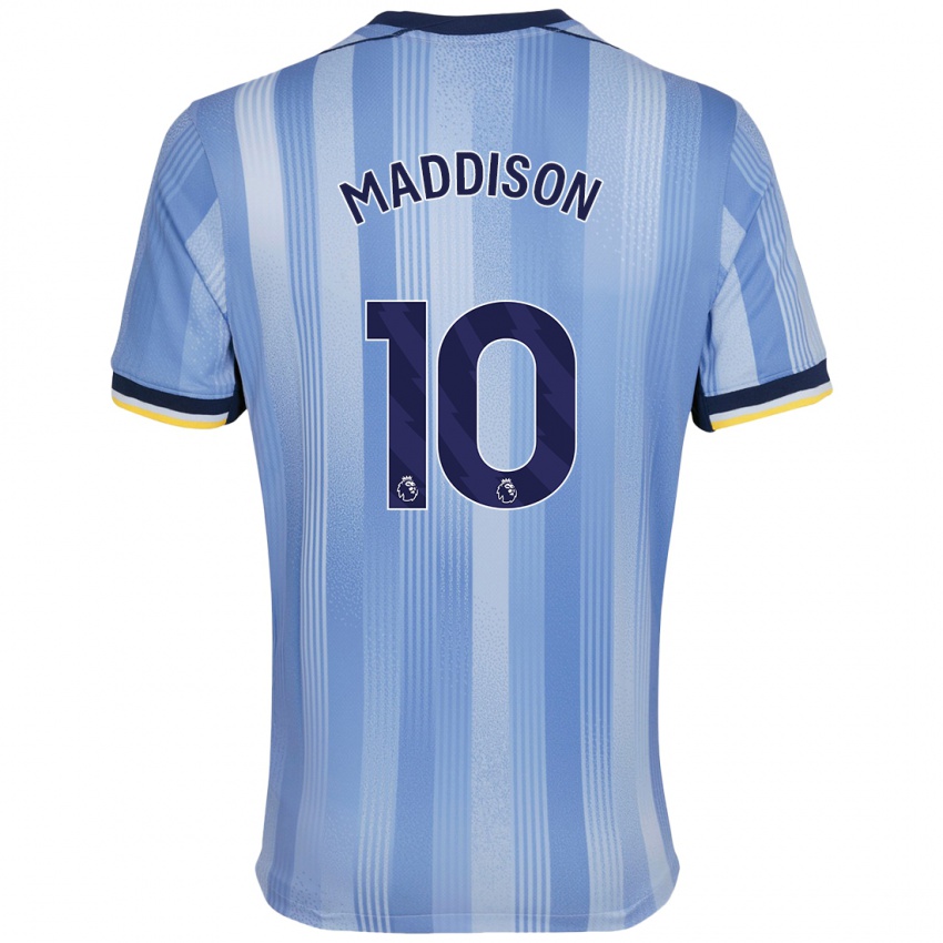 Niño Camiseta James Maddison #10 Azul Claro 2ª Equipación 2024/25 La Camisa Chile