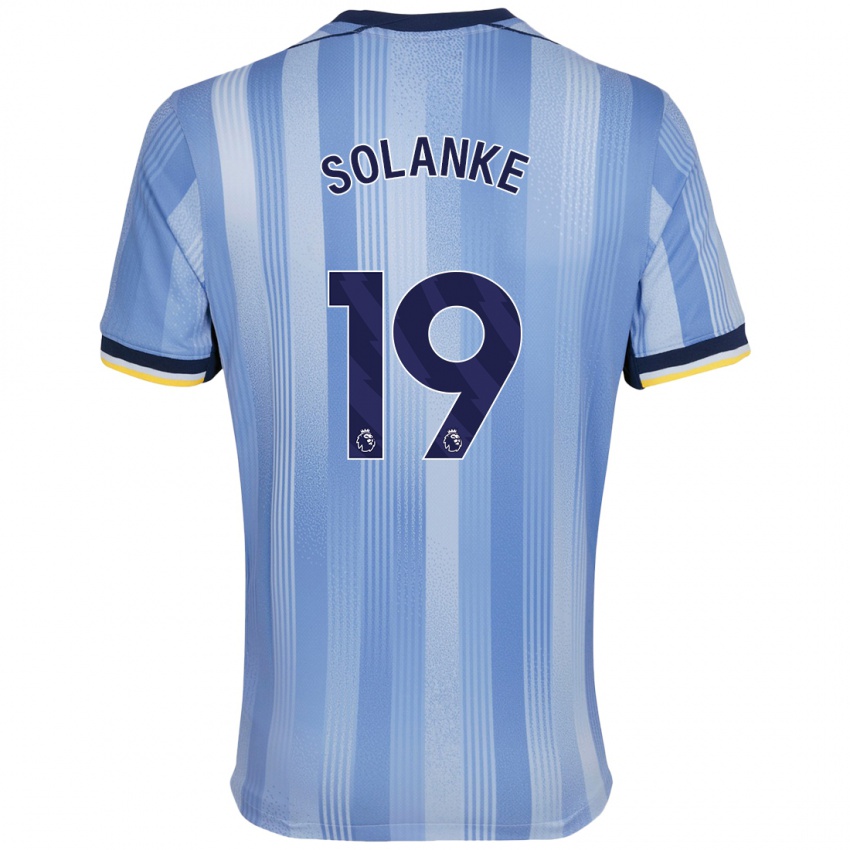 Niño Camiseta Dominic Solanke #19 Azul Claro 2ª Equipación 2024/25 La Camisa Chile