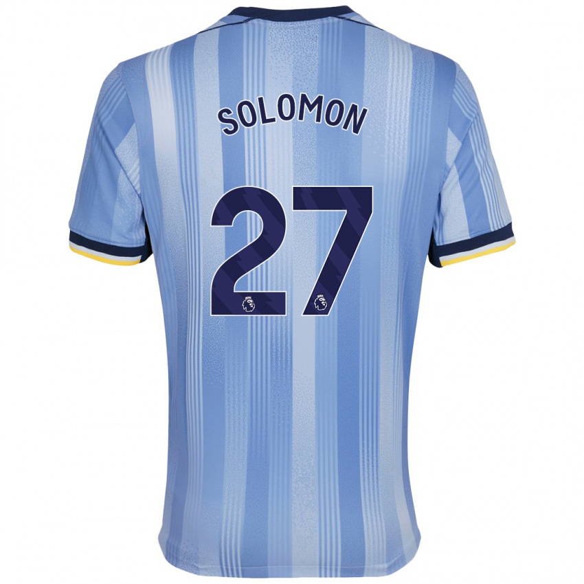 Niño Camiseta Manor Solomon #27 Azul Claro 2ª Equipación 2024/25 La Camisa Chile