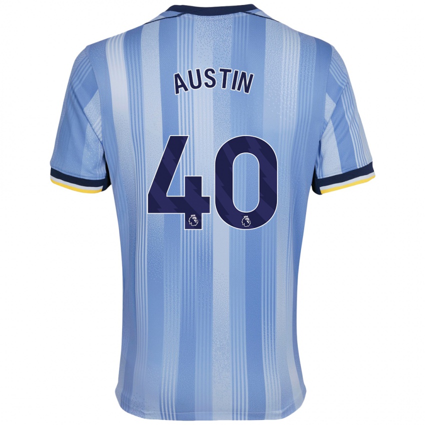 Niño Camiseta Brandon Austin #40 Azul Claro 2ª Equipación 2024/25 La Camisa Chile