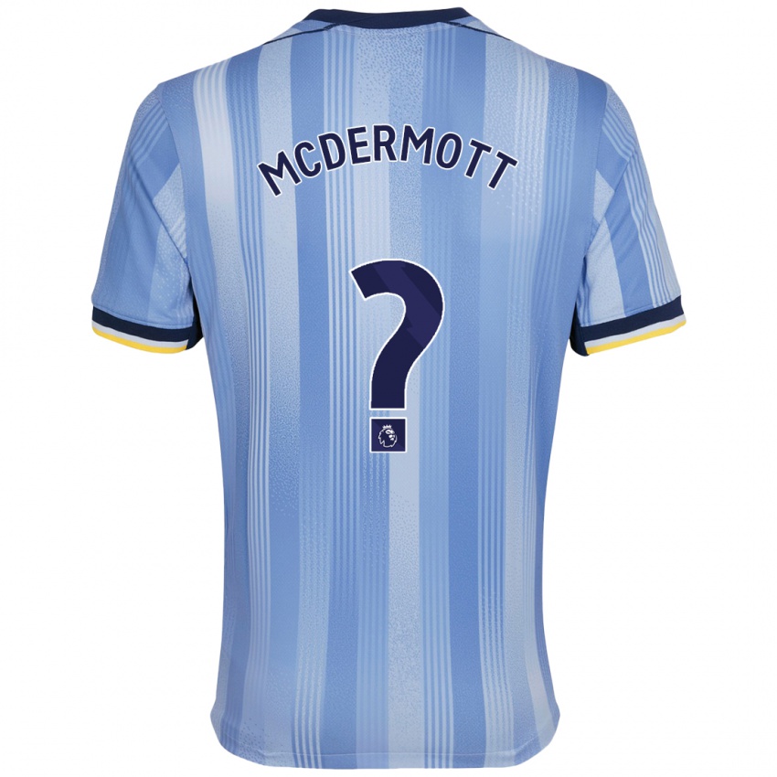 Niño Camiseta Pele Arganese-Mcdermott #0 Azul Claro 2ª Equipación 2024/25 La Camisa Chile