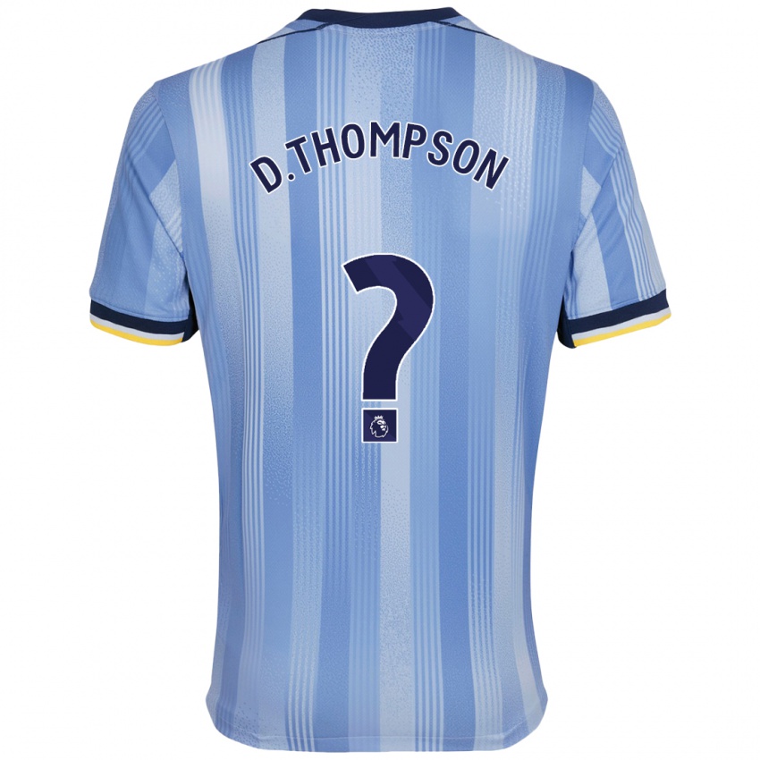 Niño Camiseta Dylan Thompson #0 Azul Claro 2ª Equipación 2024/25 La Camisa Chile