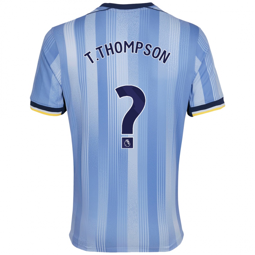 Niño Camiseta Tynan Thompson #0 Azul Claro 2ª Equipación 2024/25 La Camisa Chile