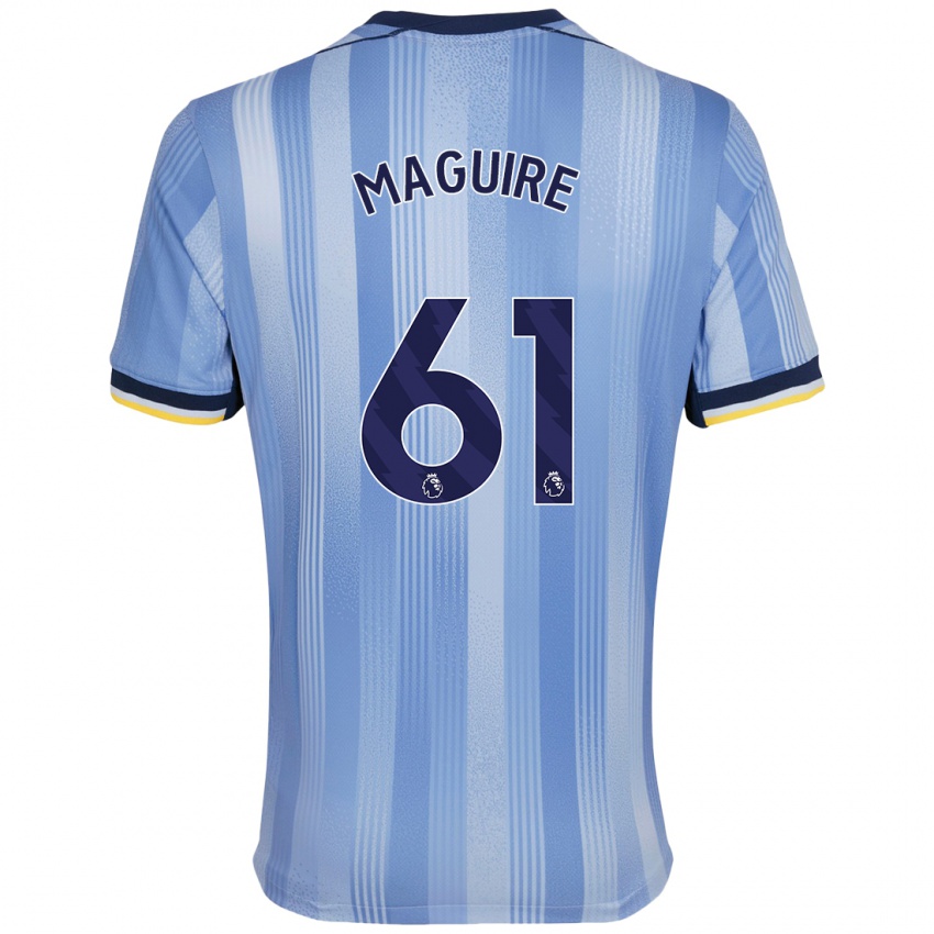 Niño Camiseta Aaron Maguire #61 Azul Claro 2ª Equipación 2024/25 La Camisa Chile