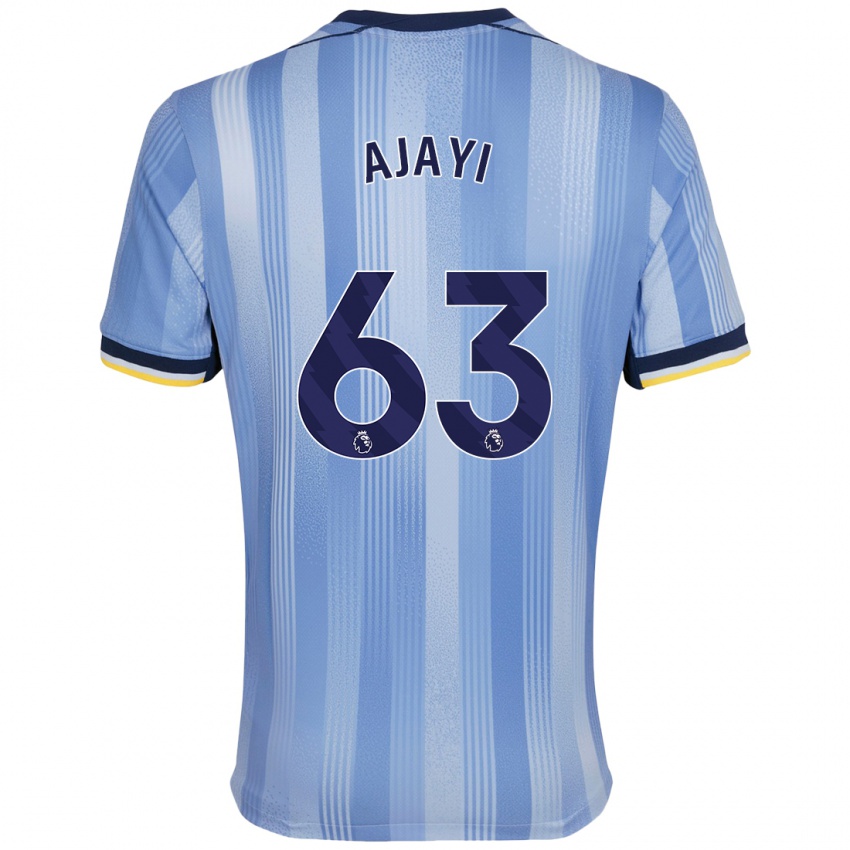 Niño Camiseta Damola Ajayi #63 Azul Claro 2ª Equipación 2024/25 La Camisa Chile