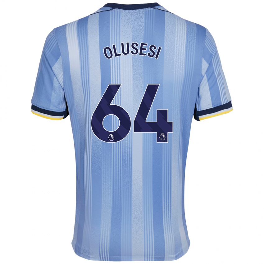 Niño Camiseta Callum Olusesi #64 Azul Claro 2ª Equipación 2024/25 La Camisa Chile