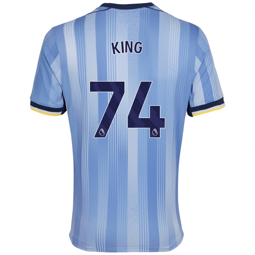 Niño Camiseta Maeson King #74 Azul Claro 2ª Equipación 2024/25 La Camisa Chile