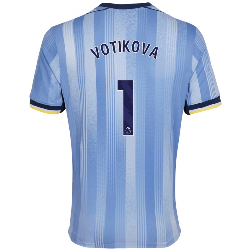 Niño Camiseta Barbora Votíková #1 Azul Claro 2ª Equipación 2024/25 La Camisa Chile