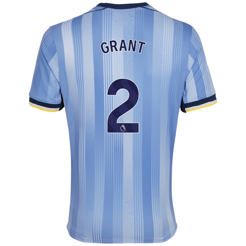 Niño Camiseta Charlotte Grant #2 Azul Claro 2ª Equipación 2024/25 La Camisa Chile