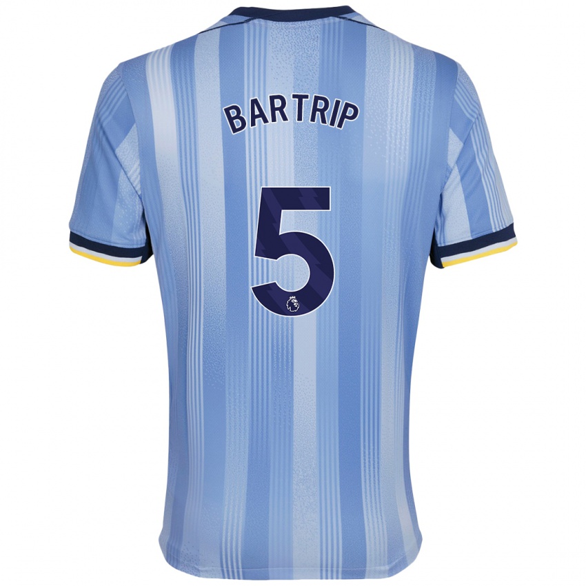 Niño Camiseta Molly Bartrip #5 Azul Claro 2ª Equipación 2024/25 La Camisa Chile