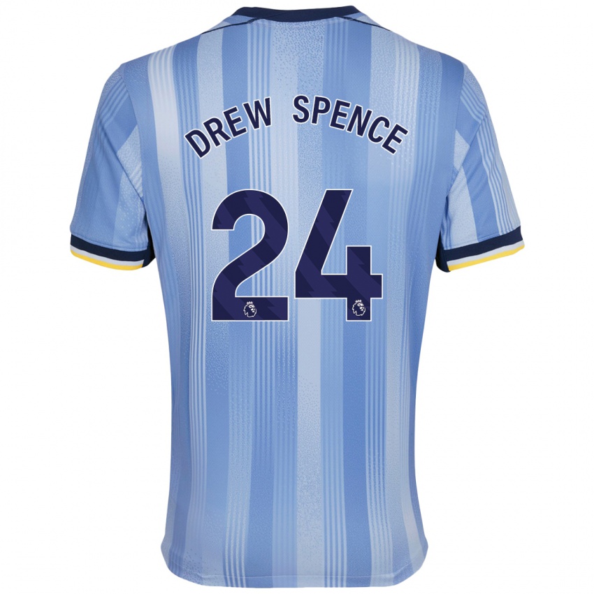 Niño Camiseta Drew Spence #24 Azul Claro 2ª Equipación 2024/25 La Camisa Chile